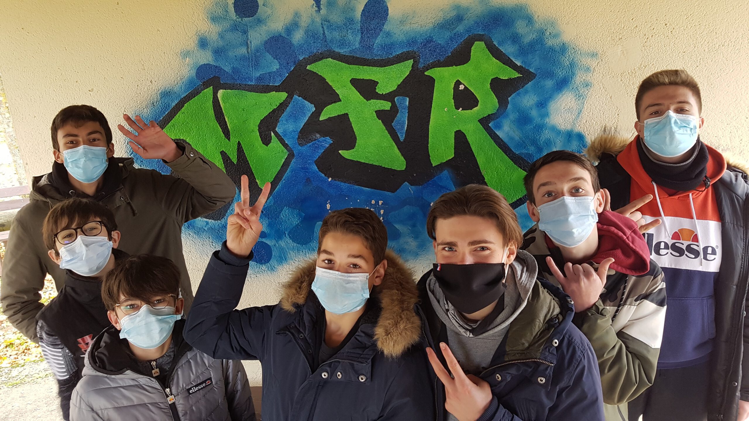 Jeunes masqués à la MFR